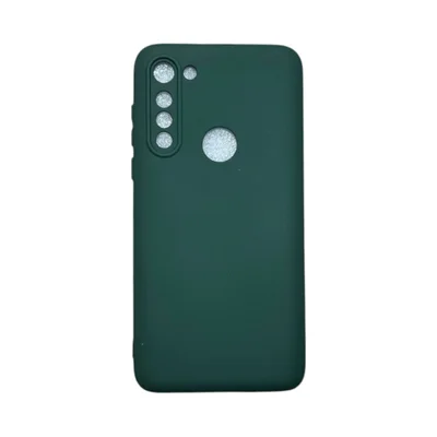 Capa Moto G8 Power Silicone Aveludada Protege Câmera Colorida Capinha Anti Impacto Moto G8 Power:verde Escuro