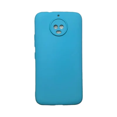 Capa Moto G5s Plus Silicone Aveludada Colorida Capinha Anti Impacto Moto G5s Plus:azul Céu