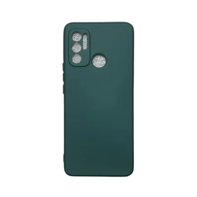 Capa Moto G60 Silicone Aveludada Protege Câmera Colorida Capinha Anti Impacto Moto G60:verde Escuro