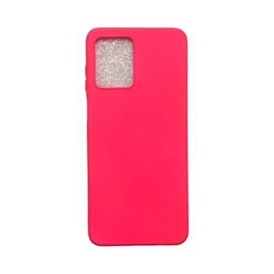 Capa Moto G53 Silicone Aveludada Protege Câmera Colorida Capinha Anti Impacto Moto G53:rosa Shock