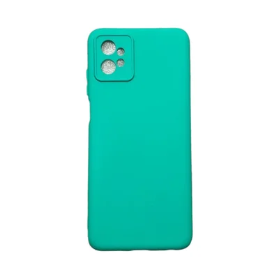 Capa Moto G32 Silicone Aveludada Protege Câmera Colorida Capinha Anti Impacto Moto G32:verde Água