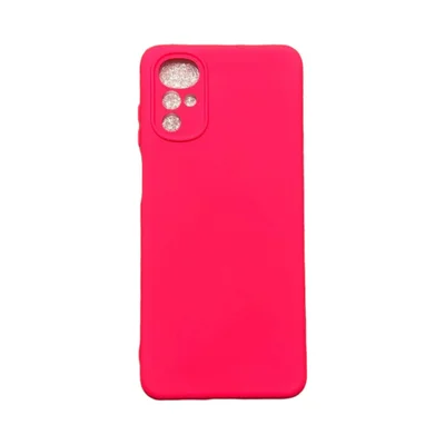 Capa Moto G22 Silicone Aveludada Protege Câmera Colorida Capinha Anti Impacto Moto G22:rosa Shock