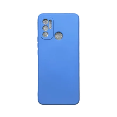 Capa Moto G60 Silicone Aveludada Protege Câmera Colorida Capinha Anti Impacto Moto G60:azul Bebê 02