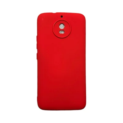 Capa Moto G5s Silicone Aveludada Colorida Capinha Anti Impacto Moto G5s:vermelho
