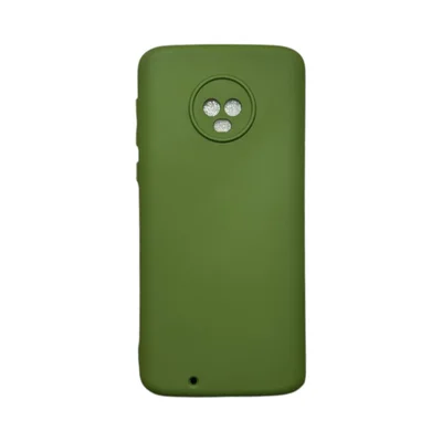 Capa Moto G6 Silicone Aveludada Colorida Capinha Anti Impacto Moto G6:verde Militar