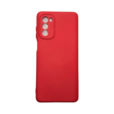 Capa Moto G62 5g Silicone Aveludada Protege Câmera Colorida Capinha Anti Impacto Moto G62 5g:vermelho