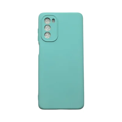Capa Moto G62 5g Silicone Aveludada Protege Câmera Colorida Capinha Anti Impacto Moto G62 5g:turquesa