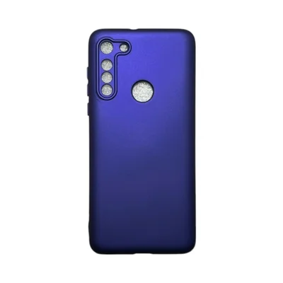 Capa Moto G8 Silicone Aveludada Colorida Capinha Anti Impacto Moto G8:violeta