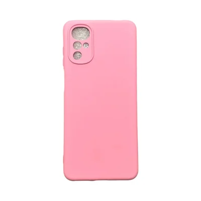 Capa Moto G22 Silicone Aveludada Protege Câmera Colorida Capinha Anti Impacto Moto G22:rosa Bebê