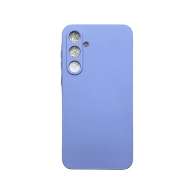 Capa Samsung A35 Silicone Aveludada Protege Câmera Colorida Capinha Anti Impacto Cor:lilás
