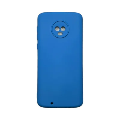 Capa Moto G6 Silicone Aveludada Colorida Capinha Anti Impacto Moto G6:azul
