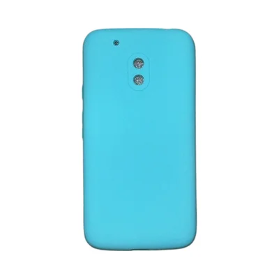 Capa Moto G4 Play Silicone Aveludada Protege Câmera Colorida Capinha Anti Impacto G4 Play:turquesa