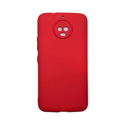 Capa Moto G5s Plus Silicone Aveludada Colorida Capinha Anti Impacto Moto G5s Plus:vermelho