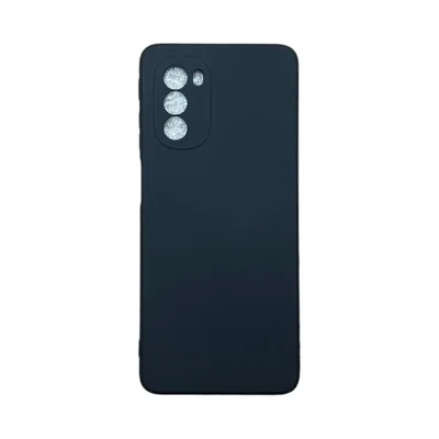Capa Moto G51 Silicone Aveludada Protege Câmera Colorida Capinha Anti Impacto Moto G51:preto