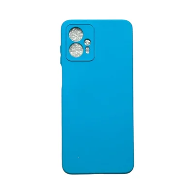 Capa Moto G13 / G23 Silicone Aveludada Protege Câmera Colorida Capinha Anti Impacto G13 / G23:azul Céu