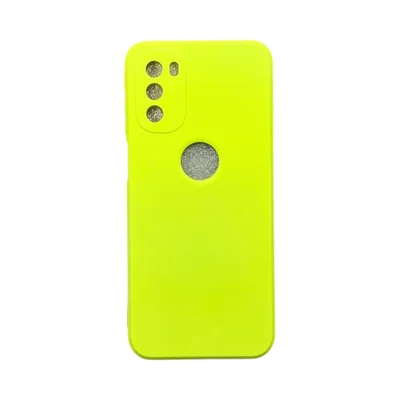 Capa Moto G41 Silicone Aveludada Protege Câmera Colorida Capinha Anti Impacto Cor:amarelo