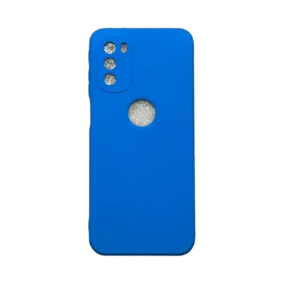 Capa Moto G41 Silicone Aveludada Protege Câmera Colorida Capinha Anti Impacto Cor:azul