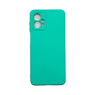 Capa Moto G13 / G23 Silicone Aveludada Protege Câmera Colorida Capinha Anti Impacto G13 / G23:verde Água