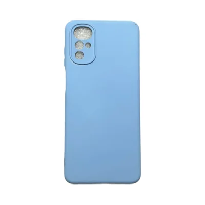 Capa Moto G22 Silicone Aveludada Protege Câmera Colorida Capinha Anti Impacto Moto G22:azul Bebê