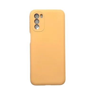 Capa Moto G41 Silicone Aveludada Protege Câmera Colorida Capinha Anti Impacto Cor:nude