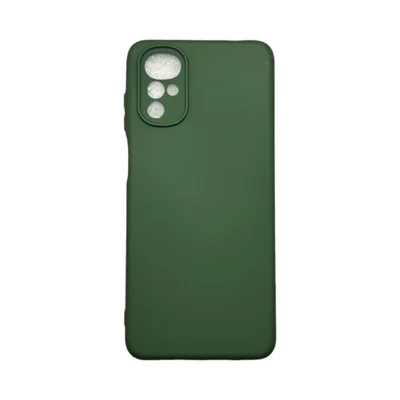 Capa Moto G22 Silicone Aveludada Protege Câmera Colorida Capinha Anti Impacto Moto G22:verde Escuro