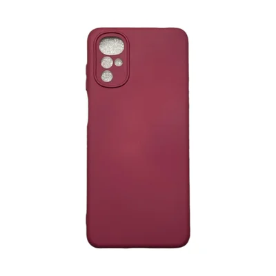 Capa Moto G22 Silicone Aveludada Protege Câmera Colorida Capinha Anti Impacto Moto G22:vinho