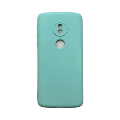 Capa Moto G6 Play Silicone Aveludada Protege Câmera Colorida Capinha Anti Impacto Moto G6 Play:turquesa