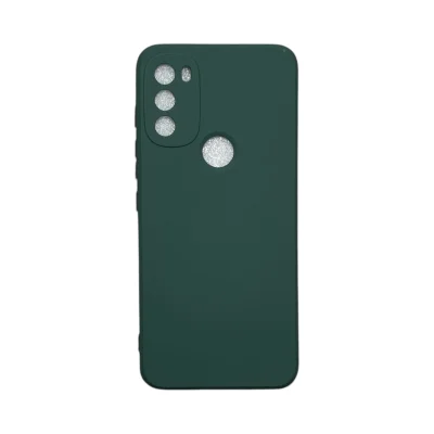 Capa Moto G71 5g Silicone Aveludada Protege Câmera Colorida Capinha Anti Impacto Moto G71 5g:verde Escuro
