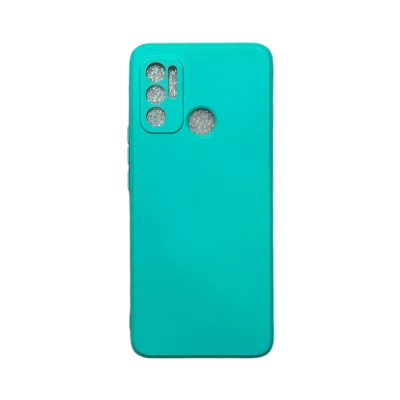 Capa Moto G60 Silicone Aveludada Protege Câmera Colorida Capinha Anti Impacto Moto G60:verde Água