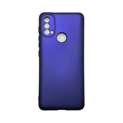 Capa Moto E30 / E40 Silicone Aveludada Protege Câmera Colorida Capinha Anti Impacto Moto E30 / E40:violeta