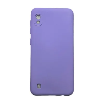 Capa Samsung A10 (normal) Silicone Aveludada Protege Câmera Colorida Capinha Anti Impacto A10:roxo