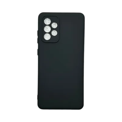 Capa Samsung A52 / A52s  Silicone Aveludada Protege Câmera Colorida Capinha Anti Impacto A52 / A52s:preto
