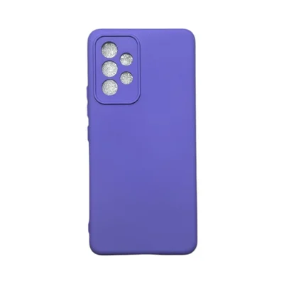 Capa Samsung A53 5g Silicone Aveludada Protege Câmera Colorida Capinha Anti Impacto A53 5g:roxo