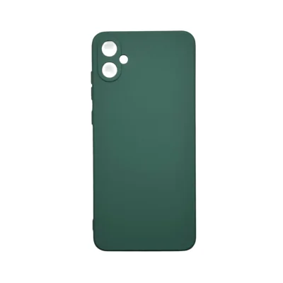Capa Samsung A15 Silicone Aveludada Protege Câmera Colorida Capinha Anti Impacto Cor:verde Escuro