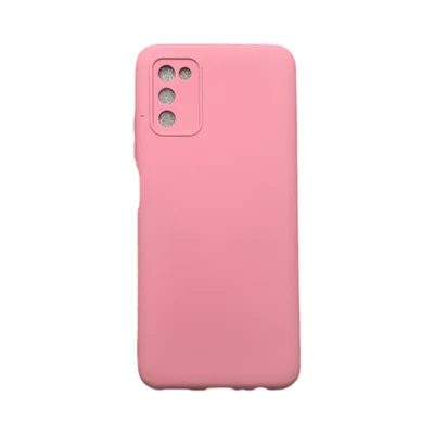 Capa Samsung A02s / A03s Silicone Aveludada Protege Câmera Colorida Capinha Anti Impacto A02s / A03s:rosa 03
