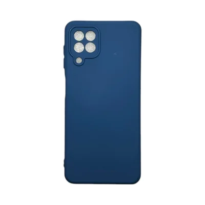 Capa Samsung A22 4g / M22 / M32 Silicone Aveludada Protege Câmera Colorida Capinha Anti Impacto A22 4g / M22 / M32:azul