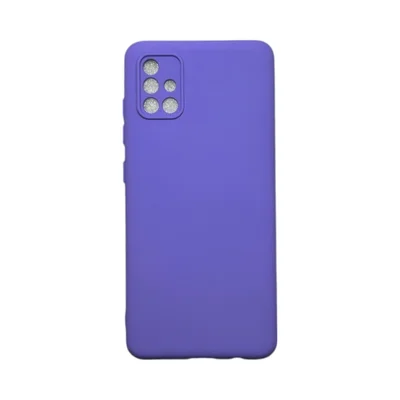 Capa Samsung A51 Silicone Aveludada Protege Câmera Colorida Capinha Anti Impacto A51:roxo