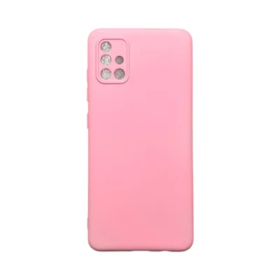 Capa Samsung A51 Silicone Aveludada Protege Câmera Colorida Capinha Anti Impacto A51:rosa 05