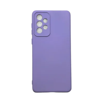 Capa Samsung A73 5g Silicone Aveludada Protege Câmera Colorida Capinha Anti Impacto A73 5g:roxo