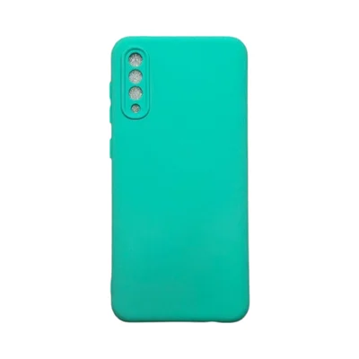 Capa Samsung A30s / A50 / A50s Silicone Aveludada Protege Câmera Colorida Capinha Anti Impacto A30s:verde Água