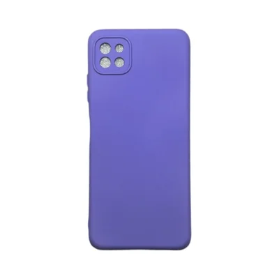 Capa Samsung A22 5g Silicone Aveludada Protege Câmera Colorida Capinha Anti Impacto A22 5g:roxo