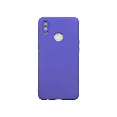 Capa Samsung A10s / A10 S Silicone Aveludada Protege Câmera Colorida Capinha Anti Impacto A10s:roxo