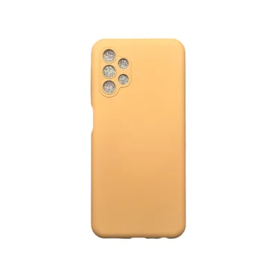 Capa Samsung A13 4g Silicone Aveludada Protege Câmera Colorida Capinha Anti Impacto A13 4g:nude