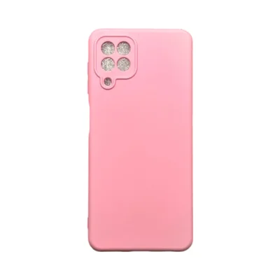 Capa Samsung A22 4g / M22 / M32 Silicone Aveludada Protege Câmera Colorida Capinha Anti Impacto A22 4g / M22 / M32:rosa