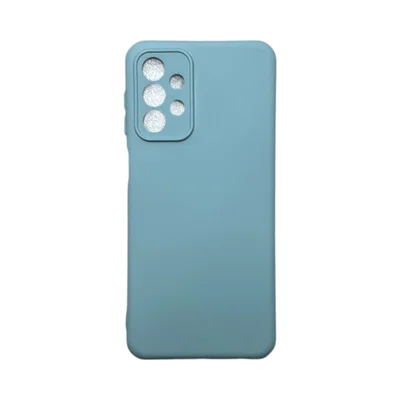 Capa Samsung A23 Silicone Aveludada Protege Câmera Colorida Capinha Anti Impacto A23:cinza Claro