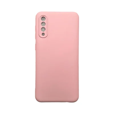 Capa Samsung A30s / A50 / A50s Silicone Aveludada Protege Câmera Colorida Capinha Anti Impacto A30s:rosa Bebê