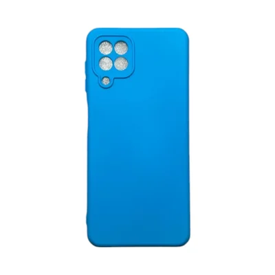 Capa Samsung A22 4g / M22 / M32 Silicone Aveludada Protege Câmera Colorida Capinha Anti Impacto A22 4g / M22 / M32:azul