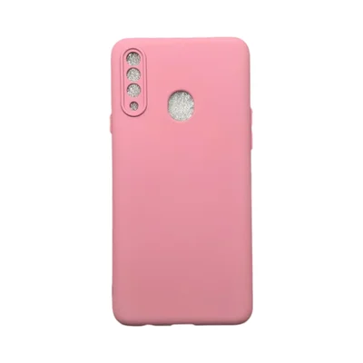Capa Samsung A20s Silicone Aveludada Protege Câmera Colorida Capinha Anti Impacto A20s:rosa 03