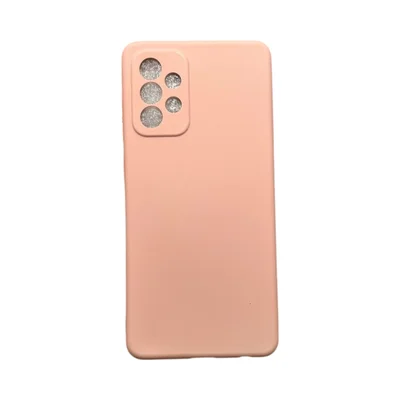 Capa Samsung A72 4g / 5g Silicone Aveludada Protege Câmera Colorida Capinha Anti Impacto A72 4g / 5g:rosa 02