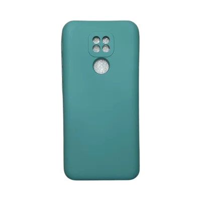 Capa Moto G9/ G9 Play Silicone Aveludada Colorida Protege Câmera Capinha Anti Impacto Moto G9:oceano